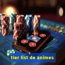 tier list de animes