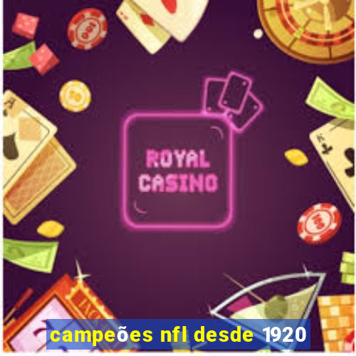 campeões nfl desde 1920