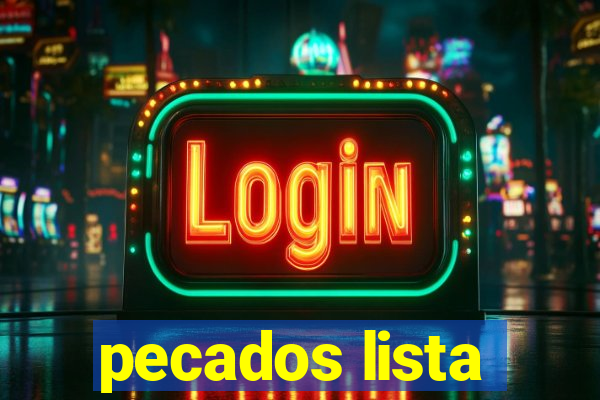 pecados lista