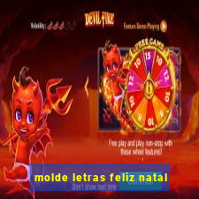 molde letras feliz natal